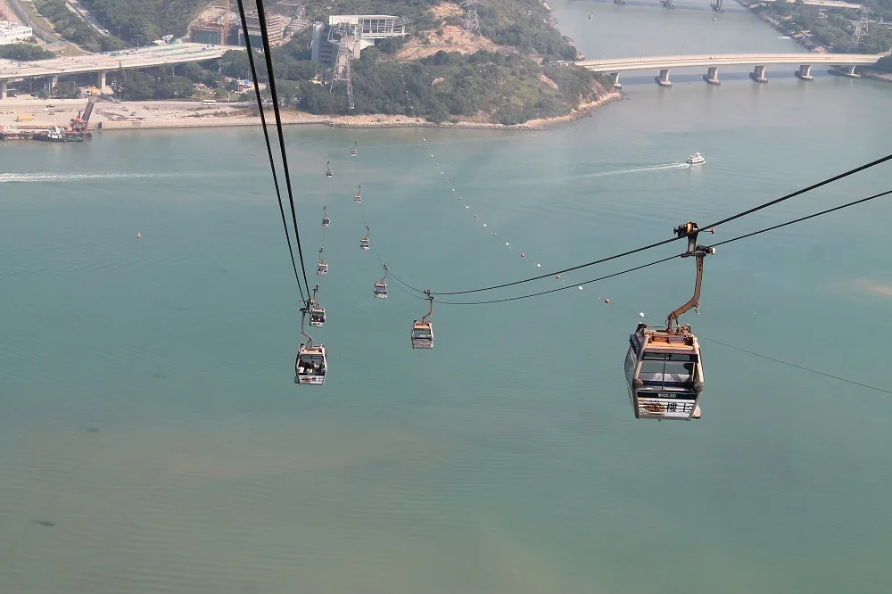 Ngong Ping 360 Crystal Cabin Seilbahnfahrt, Hin- und Rückfahrt